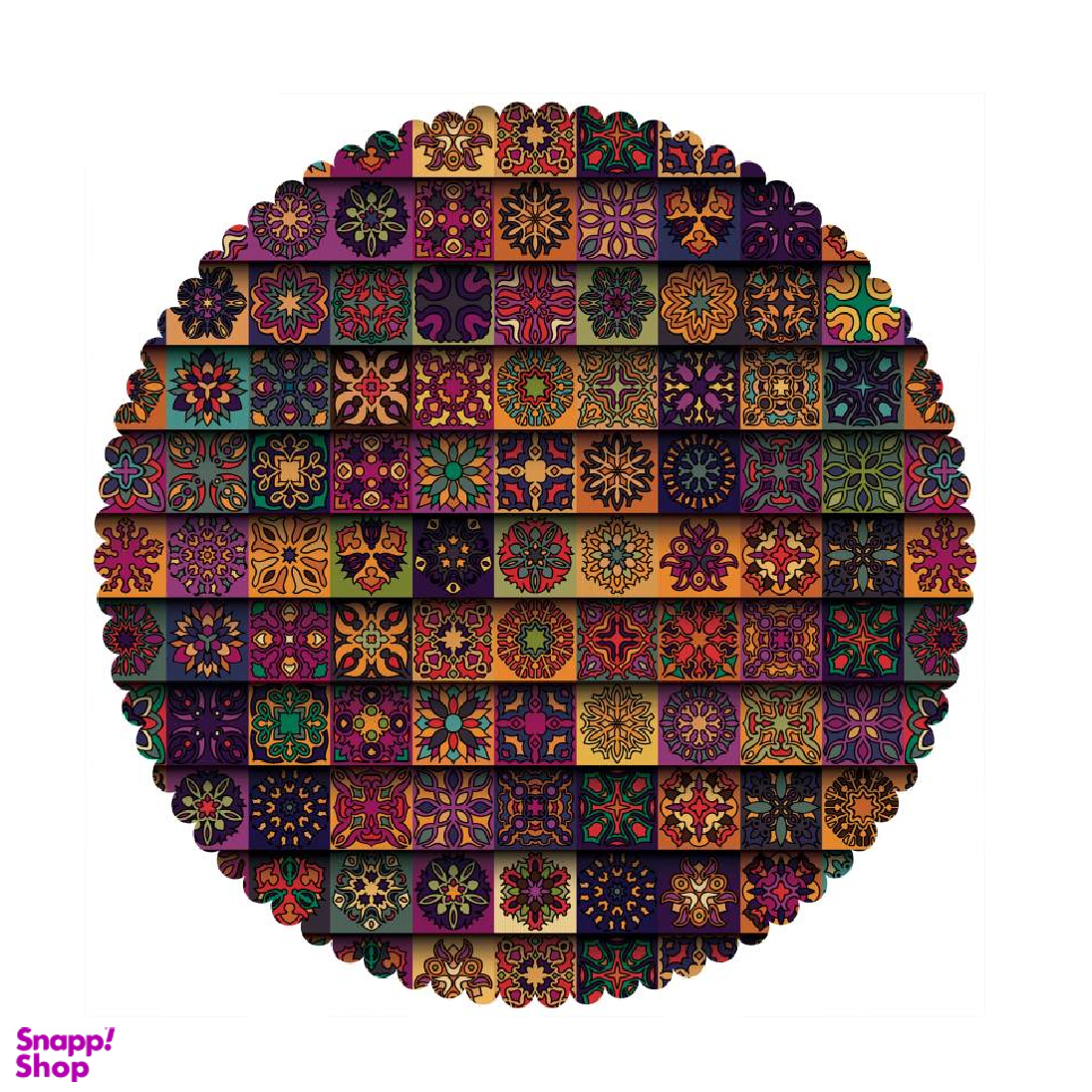 رومیزی مدل T2-42527 چند رنگ سایز 90*90 سانتی متر