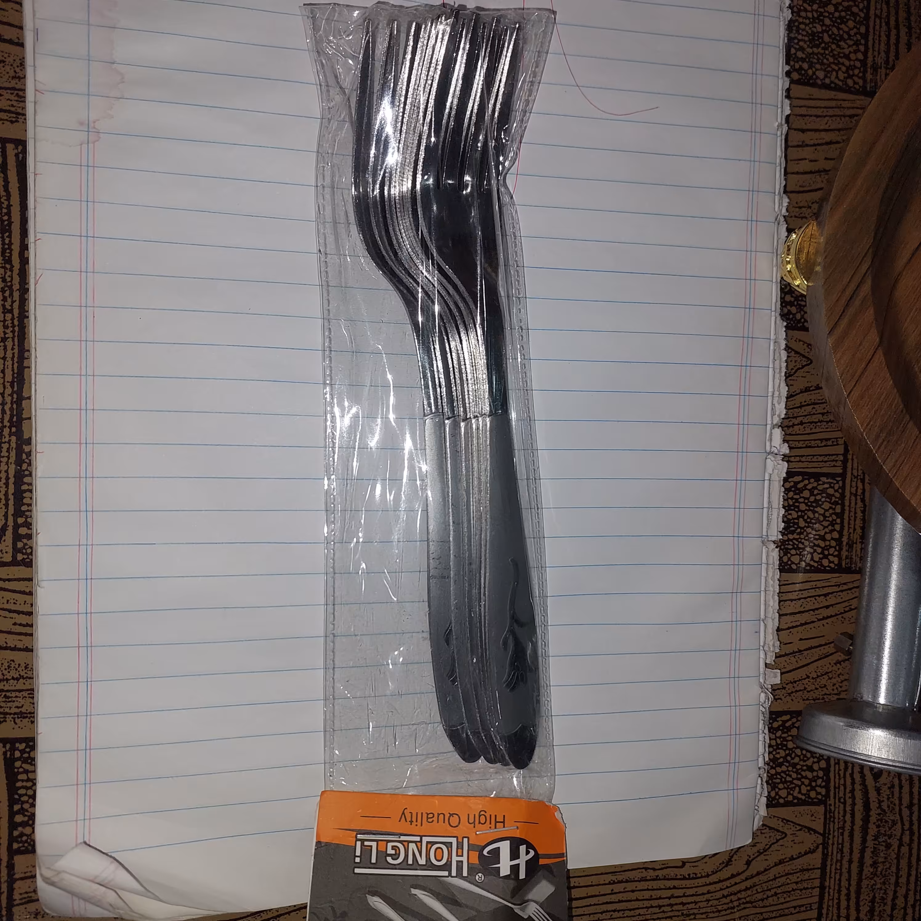 چنگال 6 عددی استیل