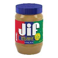 کره بادام زمینی جیف 454گرمjif crunchyارجینال