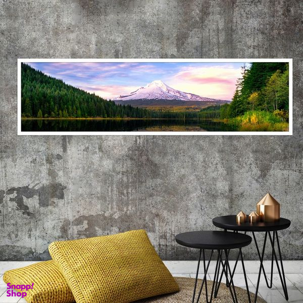 تابلو بکلیت طرح منظره جنگل و کوه مدل W-7762