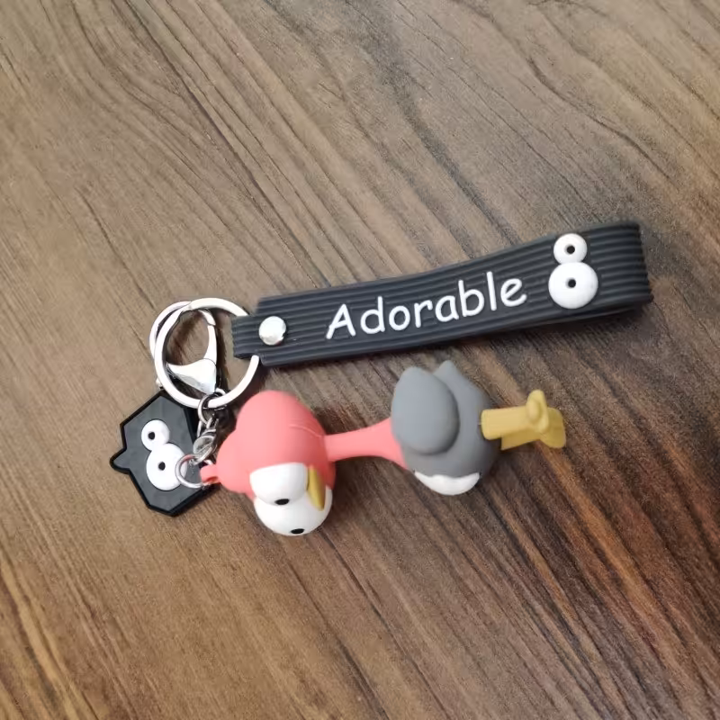 جاکلیدی مدل سیلیکونی طرح شترمرغ