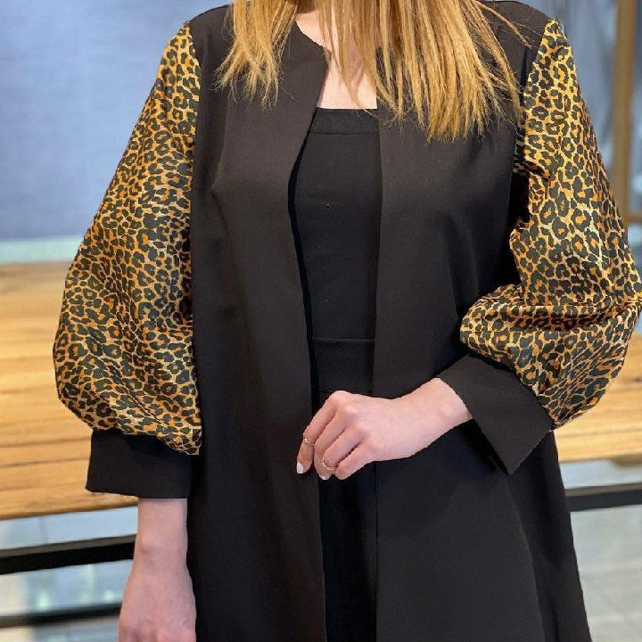 مانتو زنانه مدل آستین پلنگی جیران
