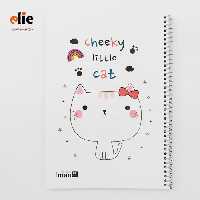 دفتر سیمی 60 برگ ایمان طرح گربه