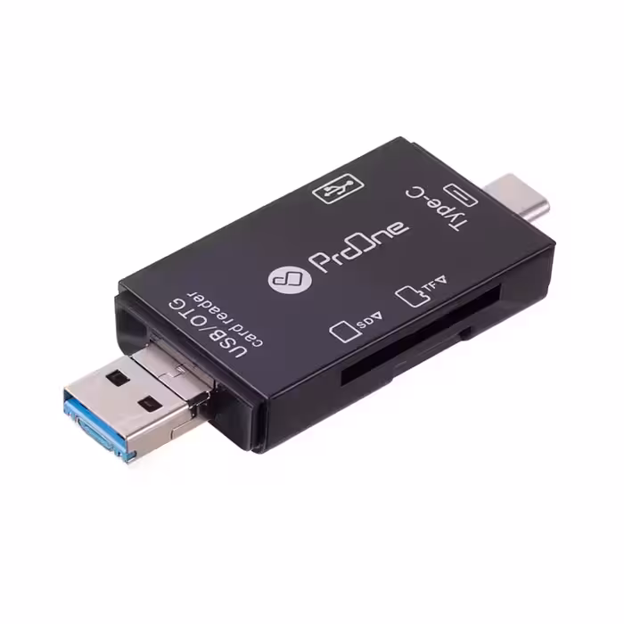 کارت خوان چند سر پرووان OTG USB Type-C مدل PCO03PROONE PCO03 USB 2.0 OTG TYPE-C Card Reader
