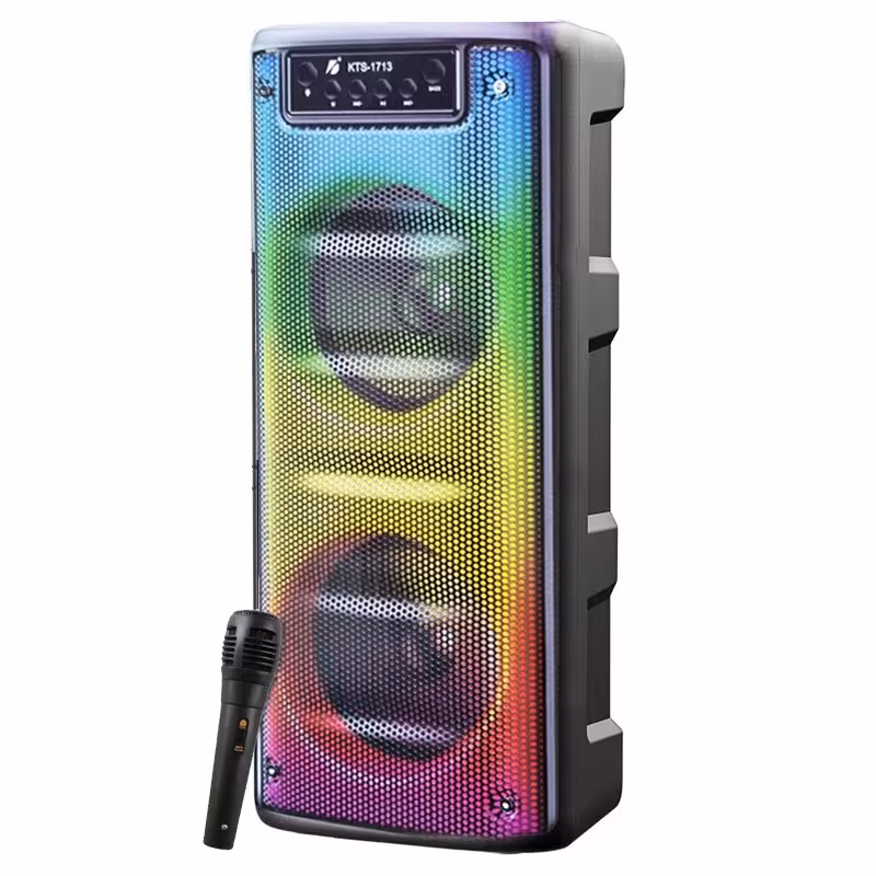 اسپیکر قابل حمل مدل kts 1713 دبل 6.5 اینچ 