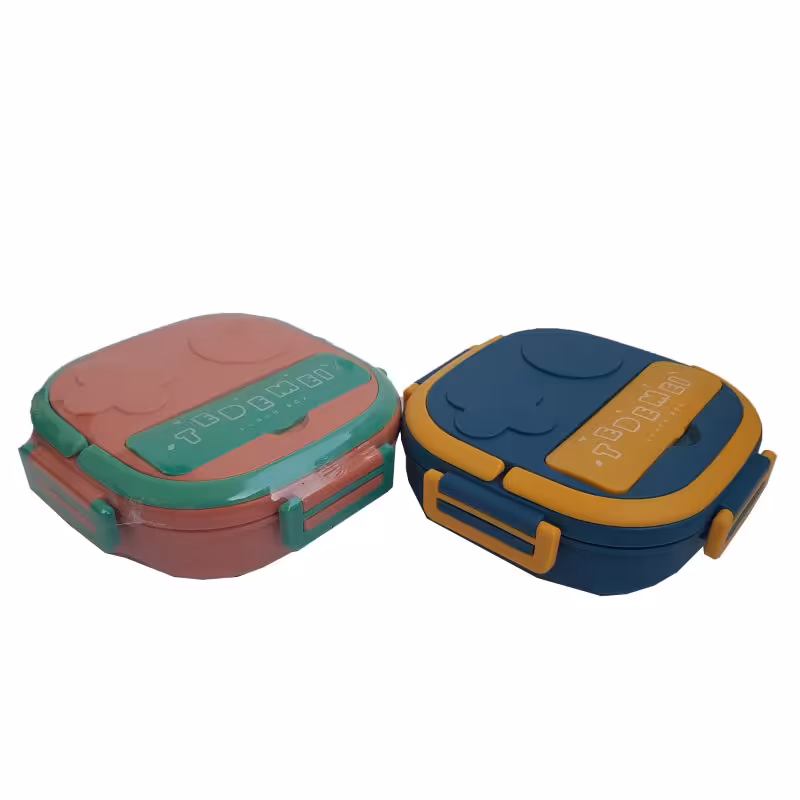 ظرف غذای استیل کودک درب دار Tedemei