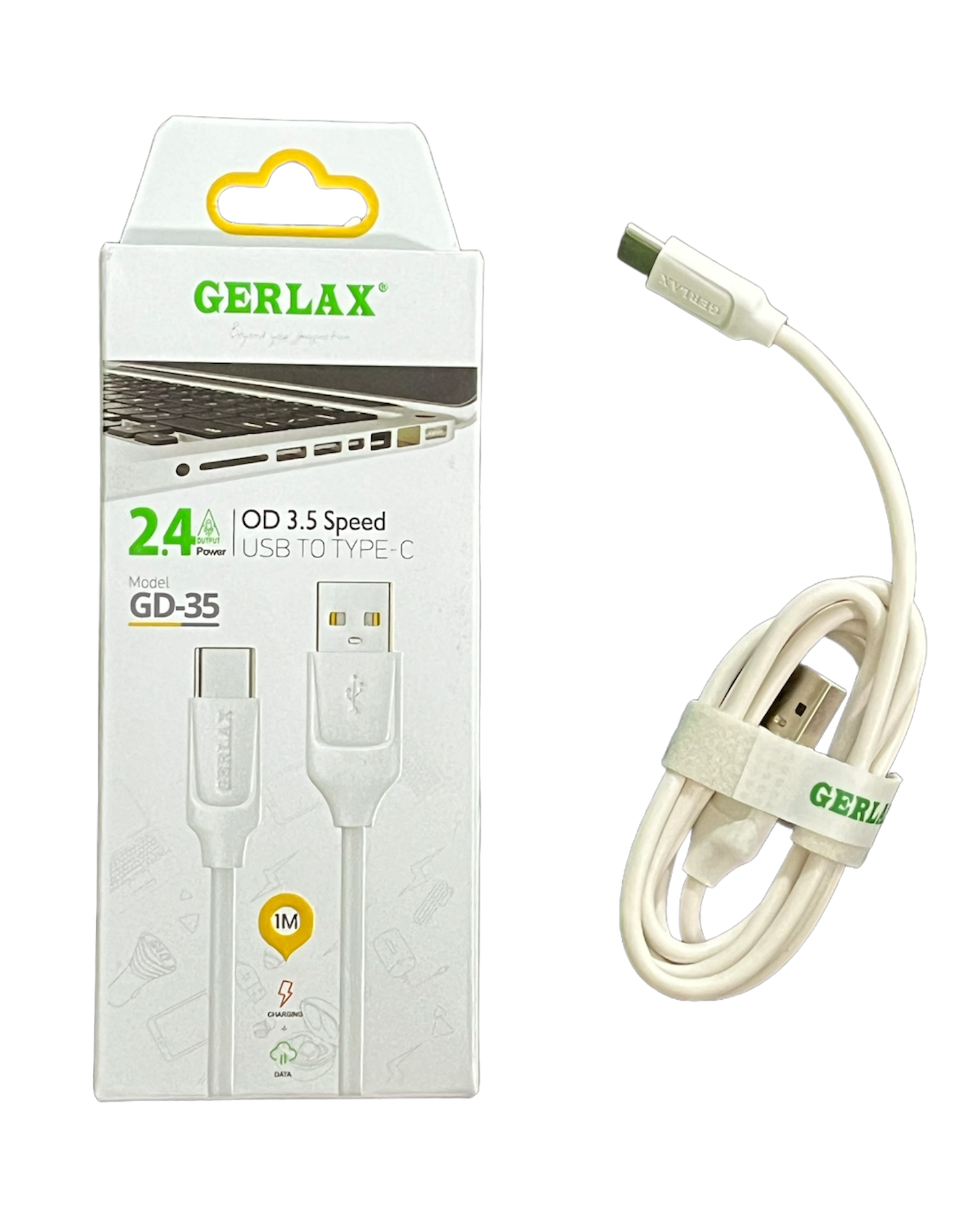 کابل شارژ تایپ سی جرلکس GD-35