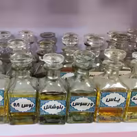 ظرف شیشه ای عطرهای گرمی فروشگاهی بزرگ شفاف 100.گ