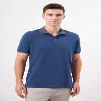 تی شرت یقه پولو آبی مردانه POLO YAKA FIT Morven