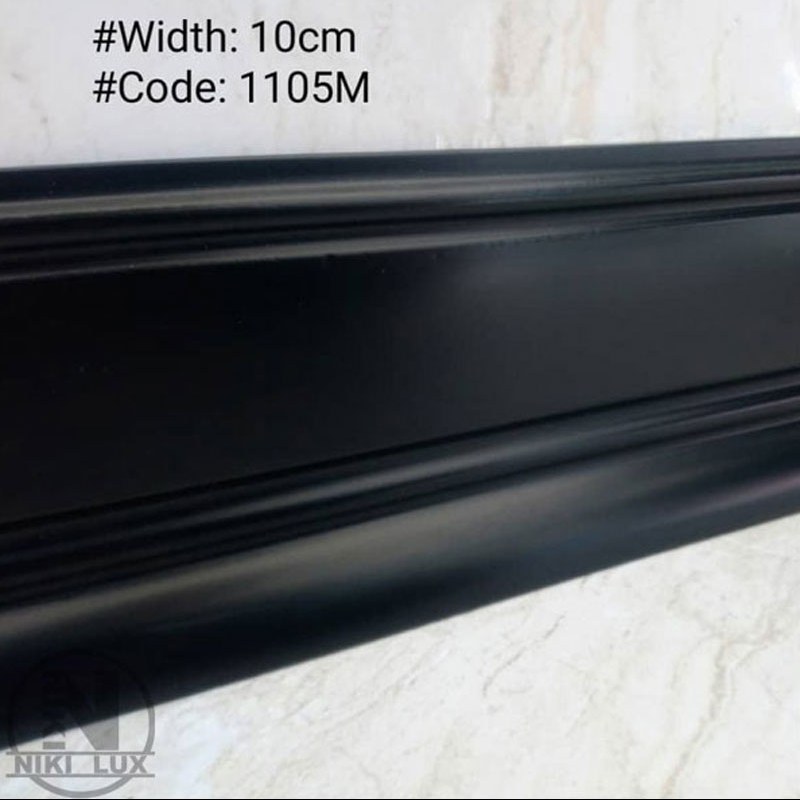 قرنیز 9 سانت پی وی سی مشکی مات مدل 1105m