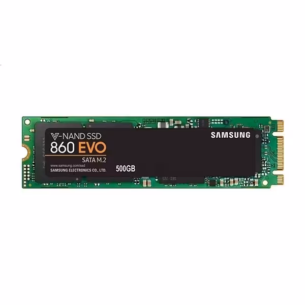 هارد SSD سامسونگ مدل 860 Evo m.2 اینترنال ظرفیت 500 گیگابایت