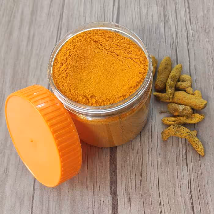 ادویه زردچوبه خوش رنگ اعلاء با کیفیت تضمینی ( ظرف پت )