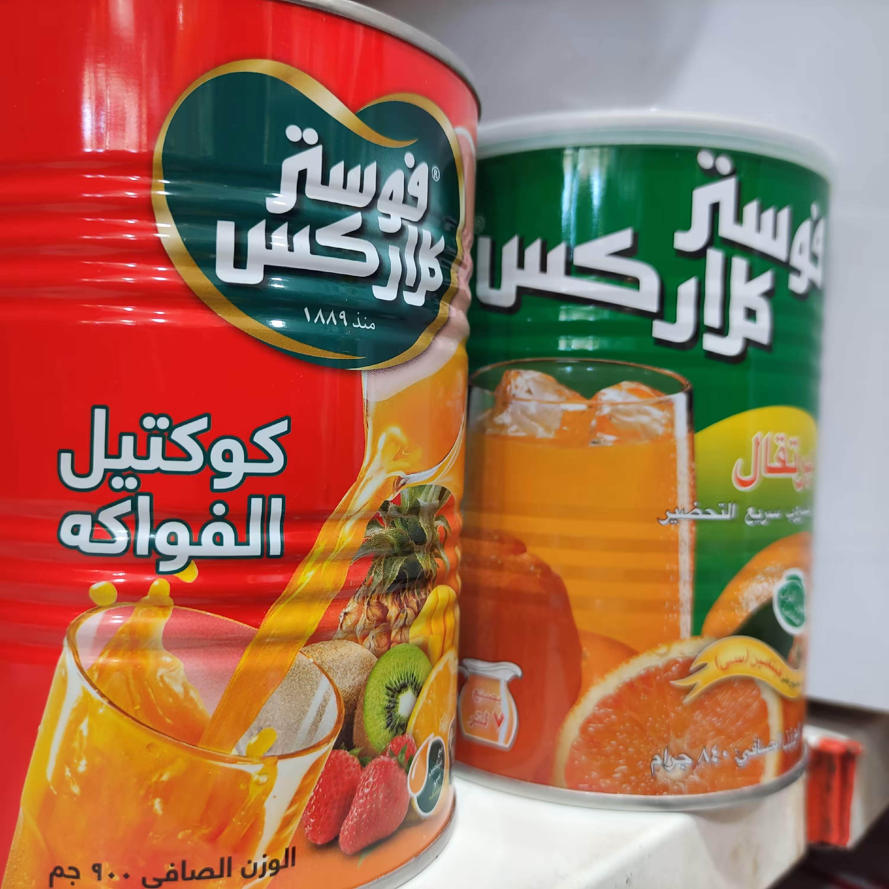 شربت فوستر کلارکس 900گرمی در دو طعم پرتغال و کوکتل 