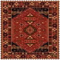 رومیزی مخمل طرح سنتی سایز 90 در 95 مدل T1-455 شرکت رنس
