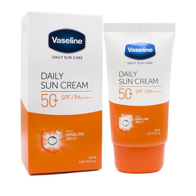 کرم ضد آفتاب وازلین بی رنگ تیوپی دیلی سان  Vaseline Daly Sun Cream Spf 50