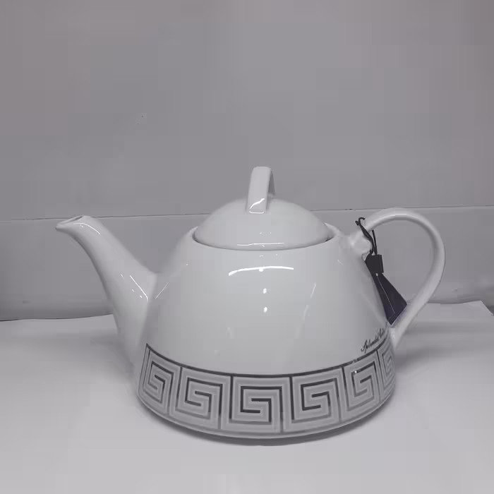 قوری چینی استخوانی درجه یک مخصوص چای یک رنگ کردن و پذیرایی انواع طرح ها موجود 