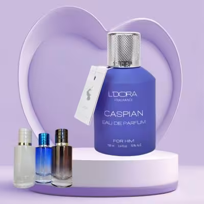 ادوپرفیوم مردانه مدل CASPIAN لدورا فرگرنس 20 میلی‌لیتر