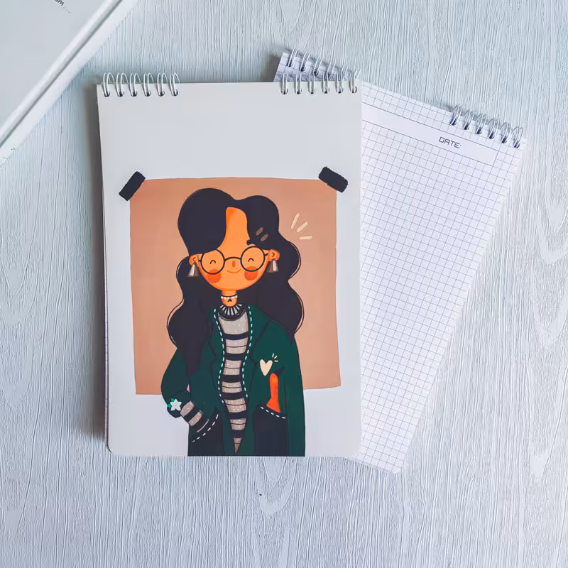 دفتر شطرنجی مدل کالج yasakam