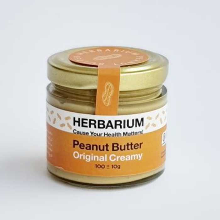 کره بادام زمینی خالص هرباریوم (100 گرم)