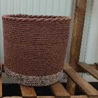 سطل زباله ی قیطان دوزی