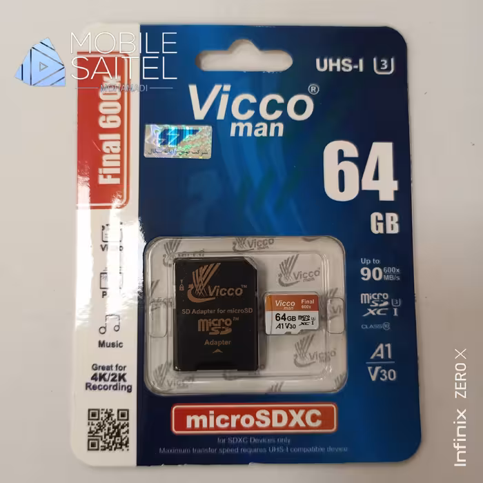 رم مموری کارت 64 گیگ VICCO MAN سرعت بالا گارانتی مادام العمر
