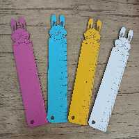 خط کش چوبی فانتزی طرح خرگوش (بوک مارک)