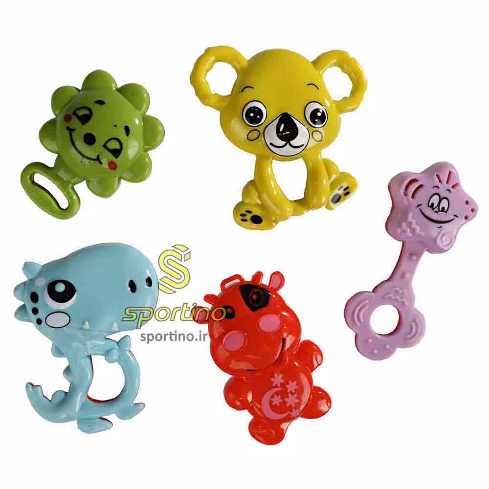 اسباب بازی جغجغه 5 عددی سلفونی