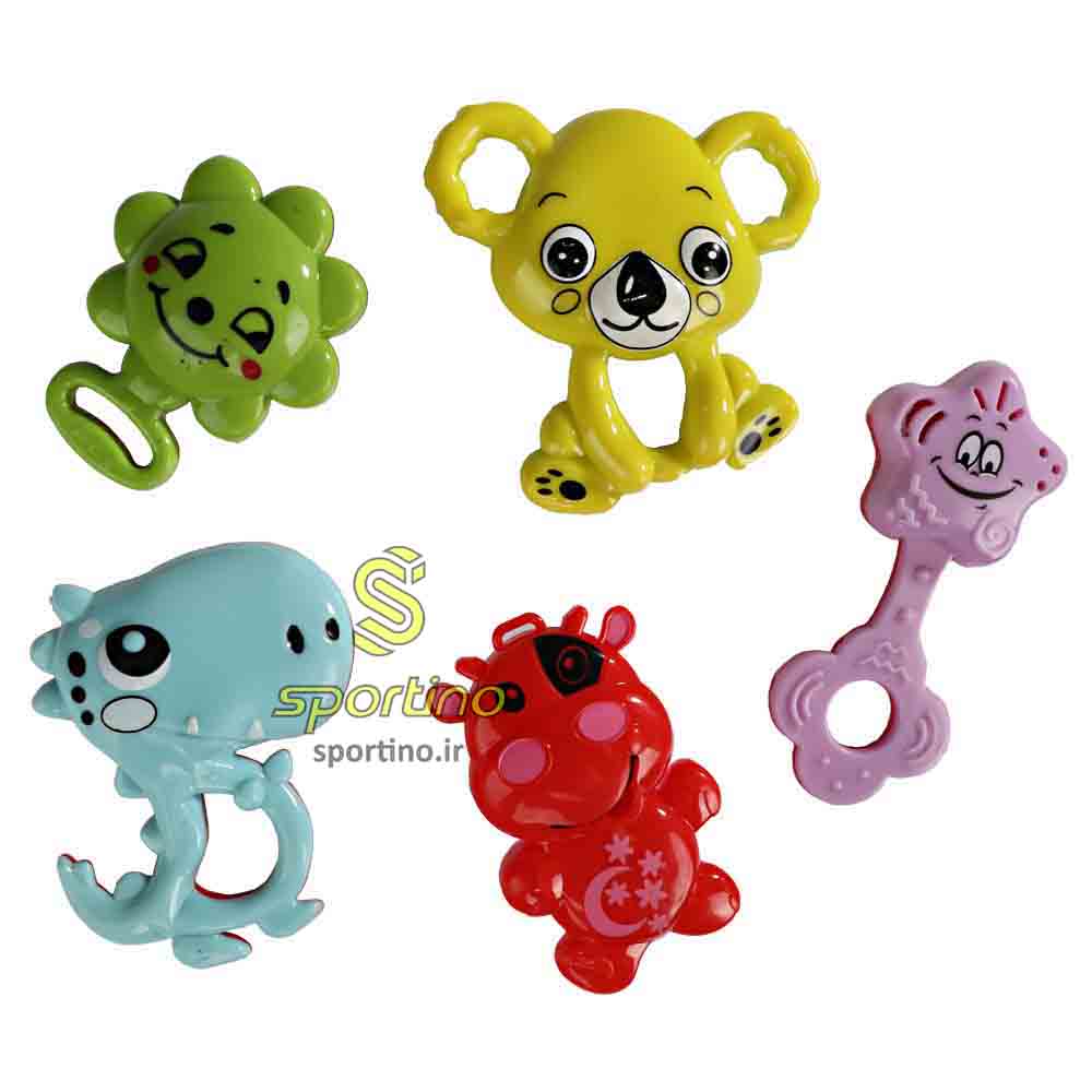 اسباب بازی جغجغه 5 عددی سلفونی