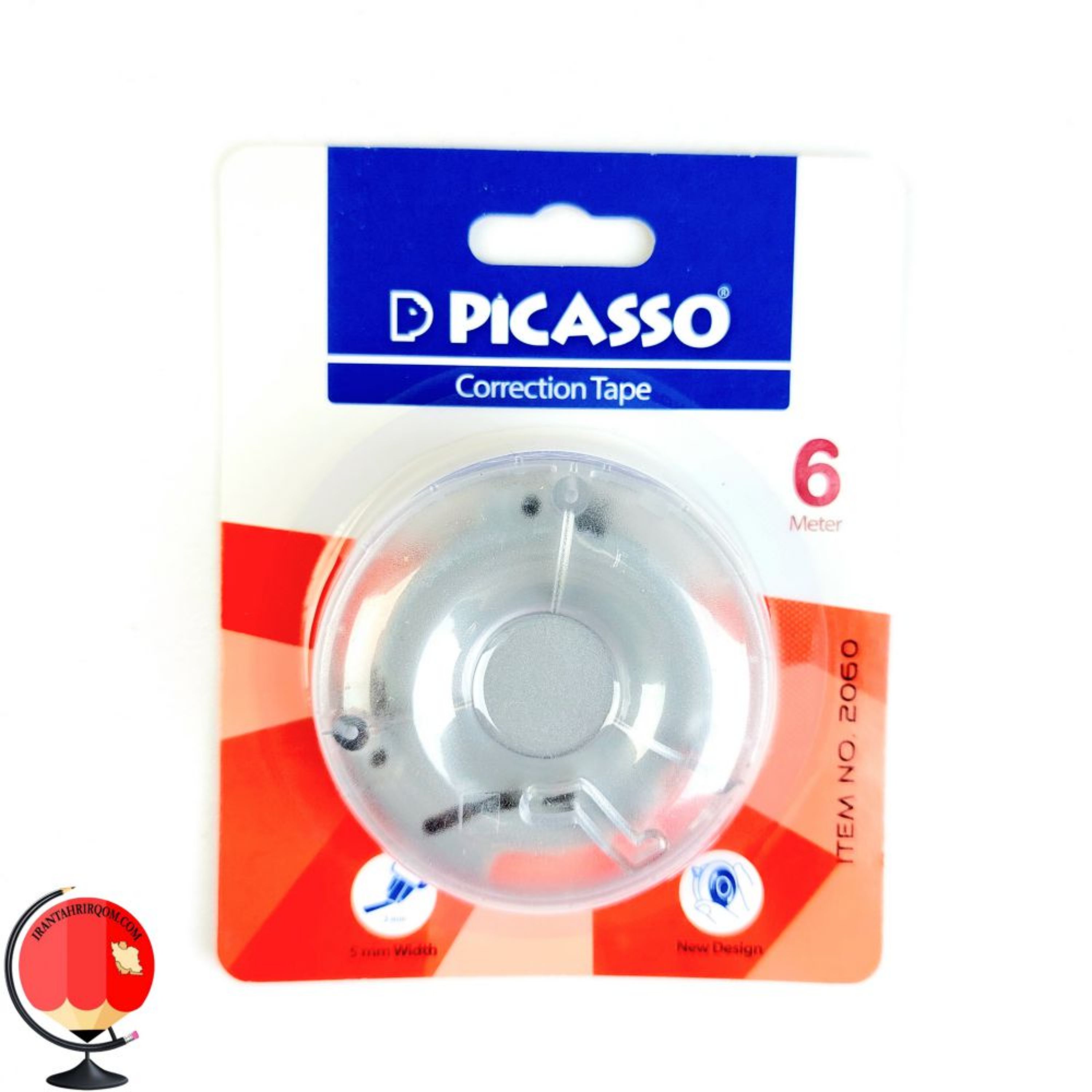 لاک غلط گیر نواری چرخشی 6 متری پیکاسو طوسی کد 1634