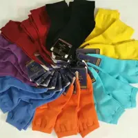 جوراب زنانه و دخترانه  نیم ساق تک رنگ پنبه اعلا از برند پاریس