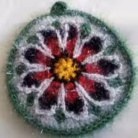 15- ظرف شور بافتنی طرح گل2