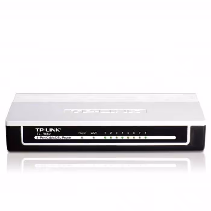 قیمت و مشخصات روتر 8 پورت و سیمی تی پی-لینک مدل TL-R860-V1