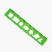 خط کش ژله ای هندسه ای 20 سانتی متر