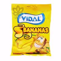 پاستیل شکری موزی ( بدون گلوتن ) 100 گرم ویدال - vidal
