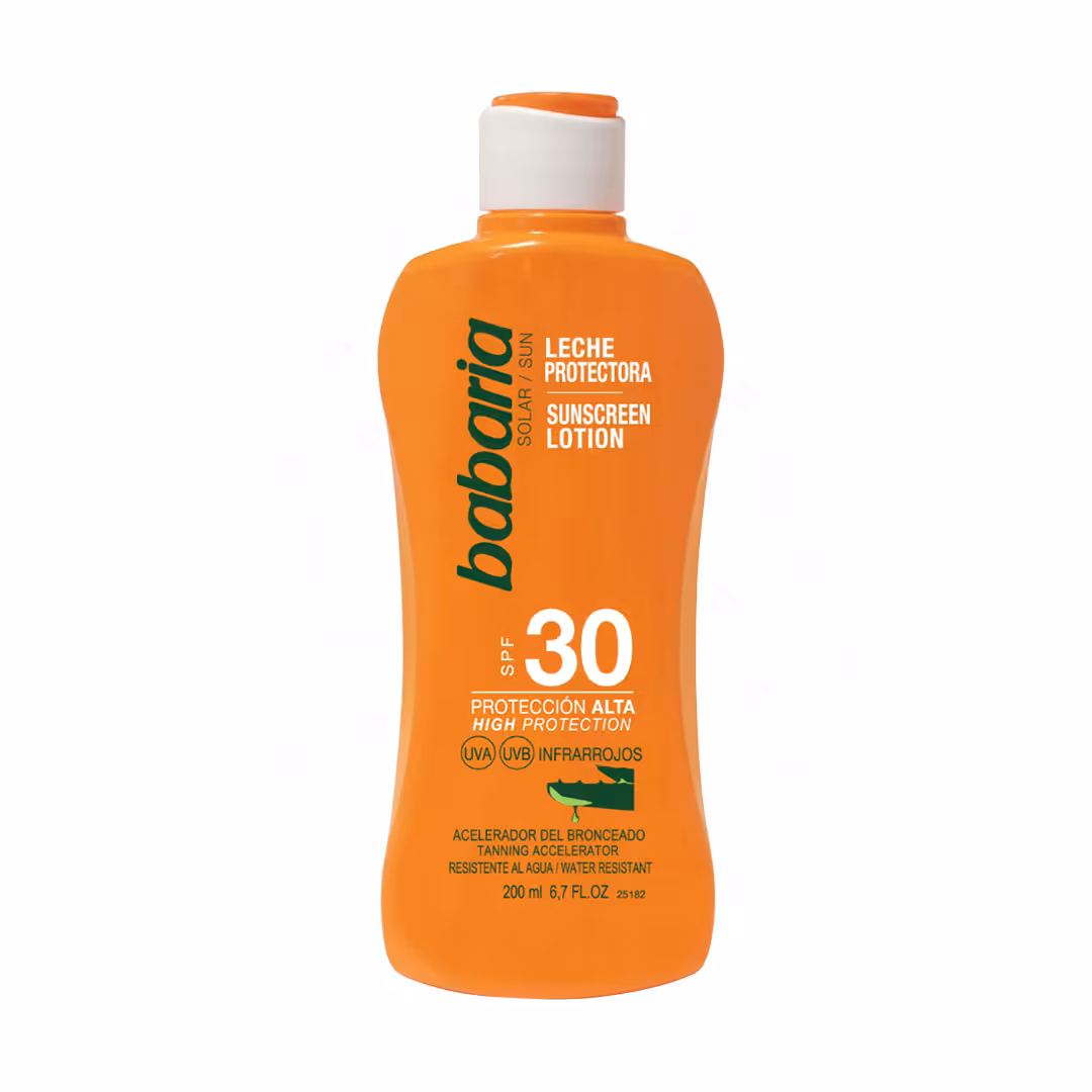 قیمت و خرید لوسیون ضد آفتاب باباریا مدل Aloe Vera حاوی SPF30 حجم 200 میلی لیتر ⚡ اصل