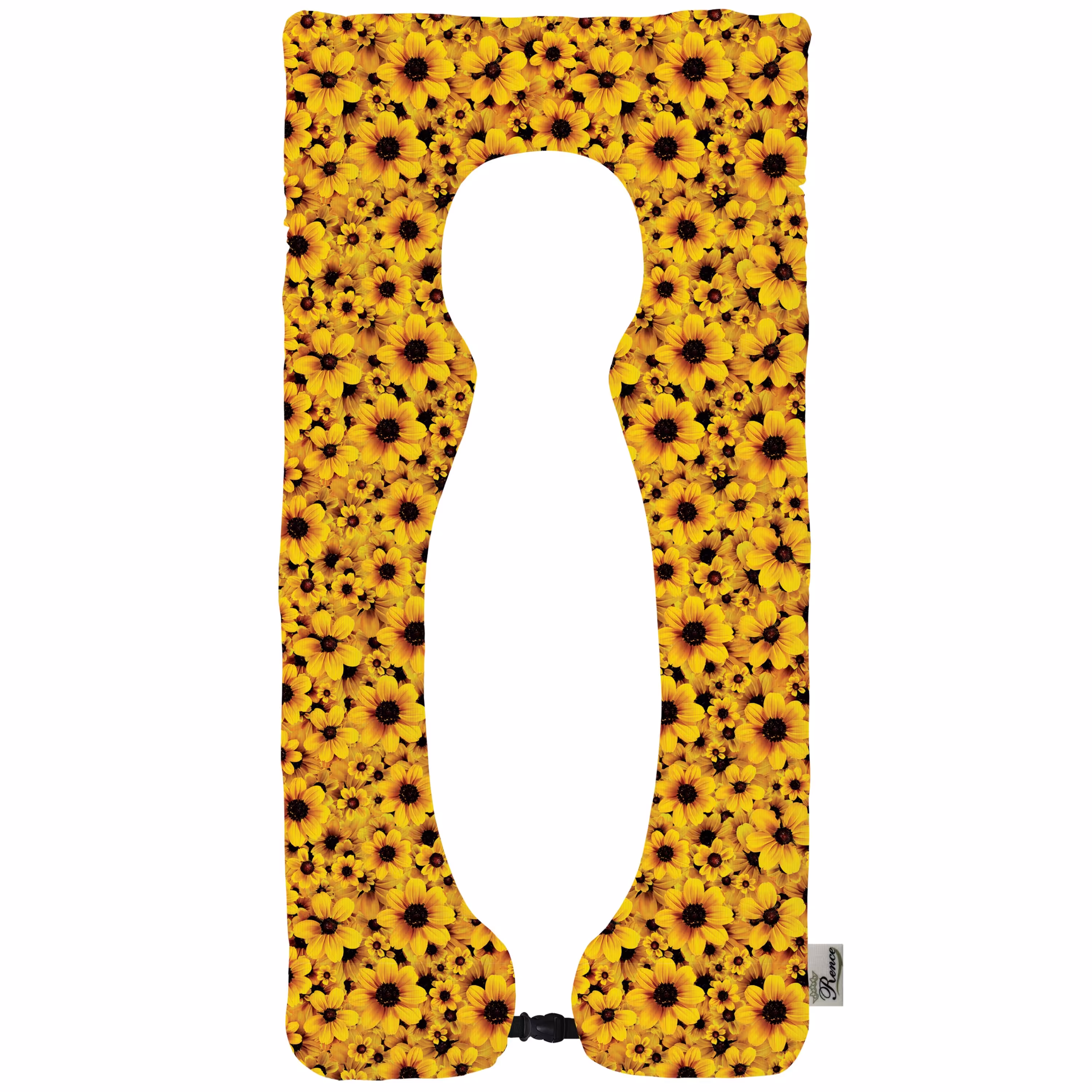 بالش بارداری یو شکل دو رو چاپ طرح گل مدل P5-806 سایز 150x70