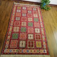 گلیم ورنی پشم دستبافت عشایری آذربایجان طرح خشتی (200در130) 