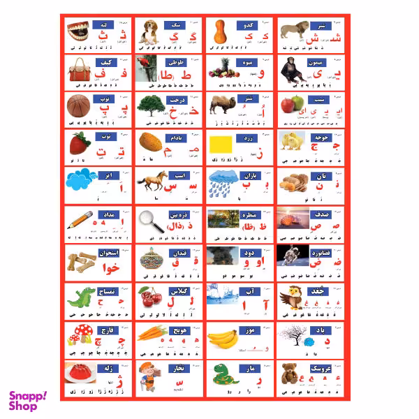پوستر آموزشی طرح الفبا مدل 60