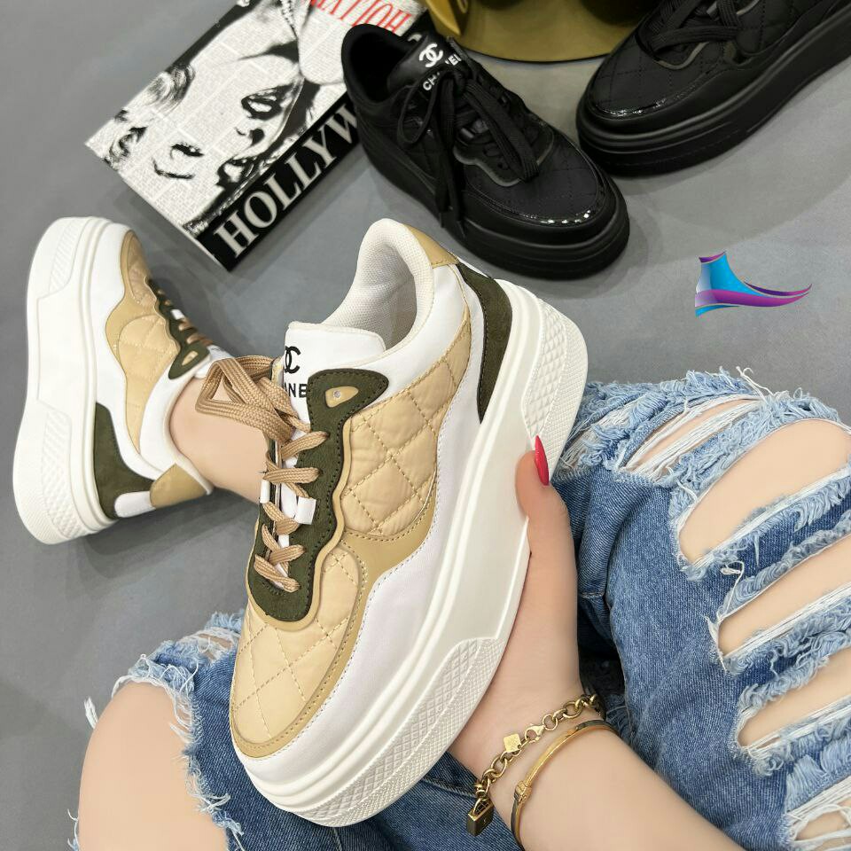 کتونی زنانه قالب استاندارد زیره و رویه خارجی کتانی و کفش زنانه شیک 