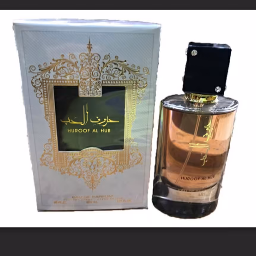 ادکلن حروف الحب زنانه و مردانه رایحه گرم و شیرین با کیفیت و ماندگاری بالا 100میل