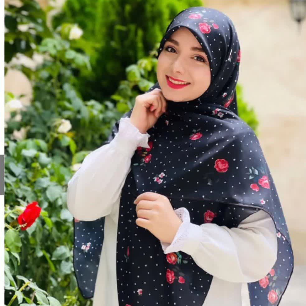 روسری خالدار زمینه مشکی کد 5
