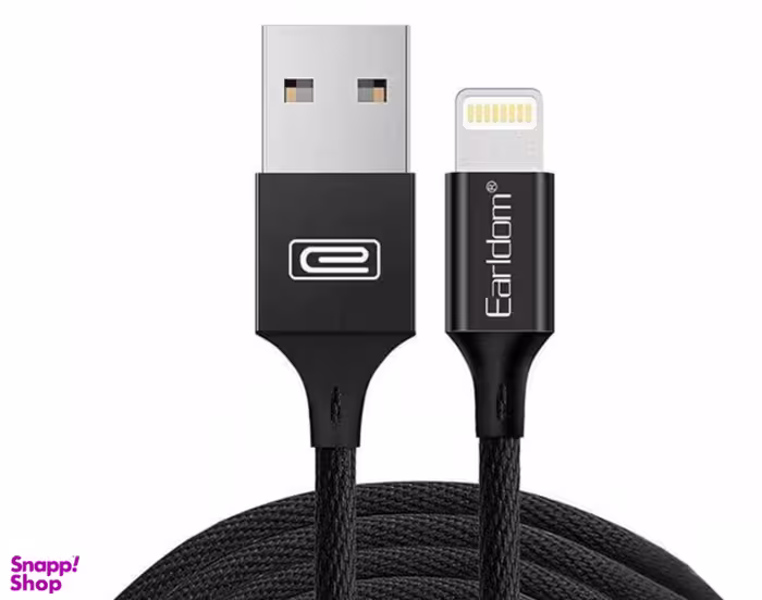کابل کنفی USB به Lightning ارلدوم (Earldom) مناسب گوشی اپل مدل کپسولی