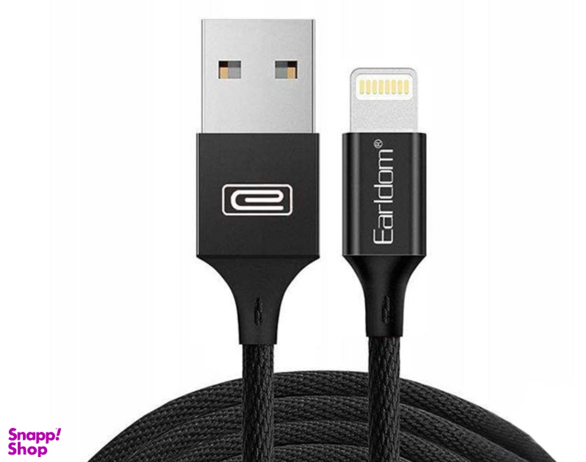 کابل کنفی USB به Lightning ارلدوم (Earldom) مناسب گوشی اپل مدل کپسولی
