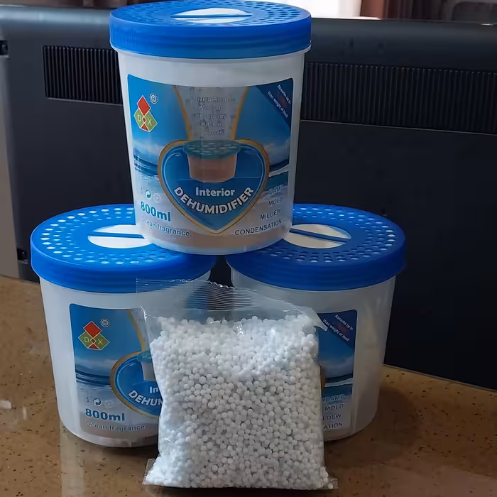  رطوبت گیر  ظرفی پک 3 تایی با یک مواد اضافه 