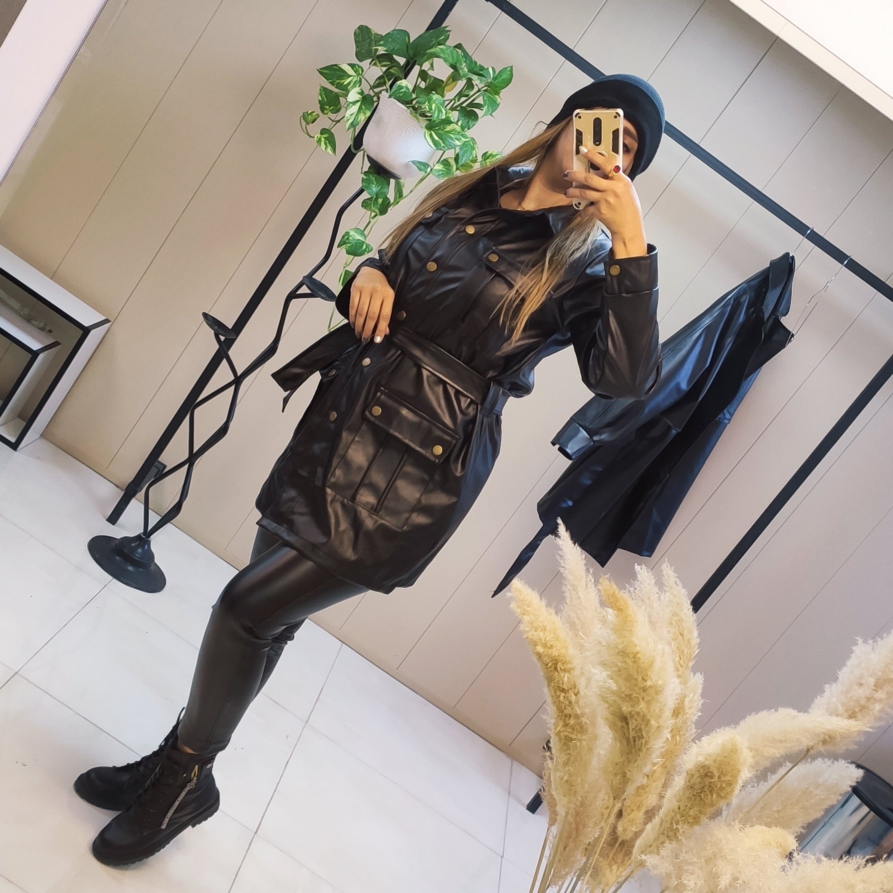 کت چرم دگه دار