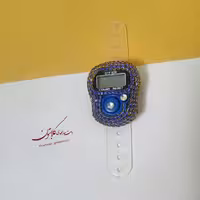 صلوات شمار مجلسی نگین دار آبی کاربنی گلابتون