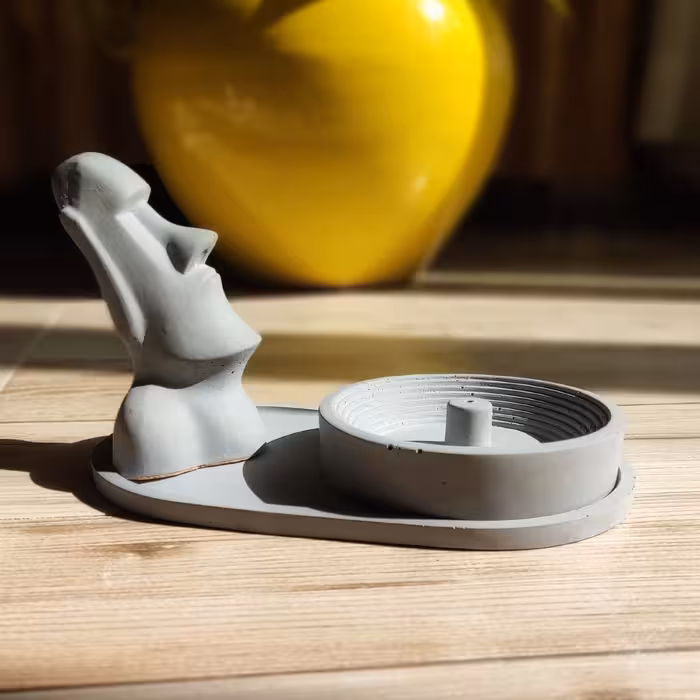 ست 3 تکه جاعودی و مجسمه بتنی ایستر