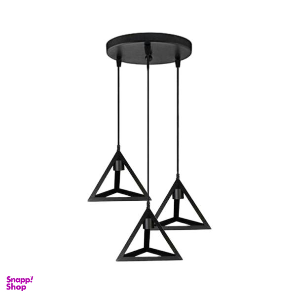 چراغ آویز مدل مثلثی کد yh44/3