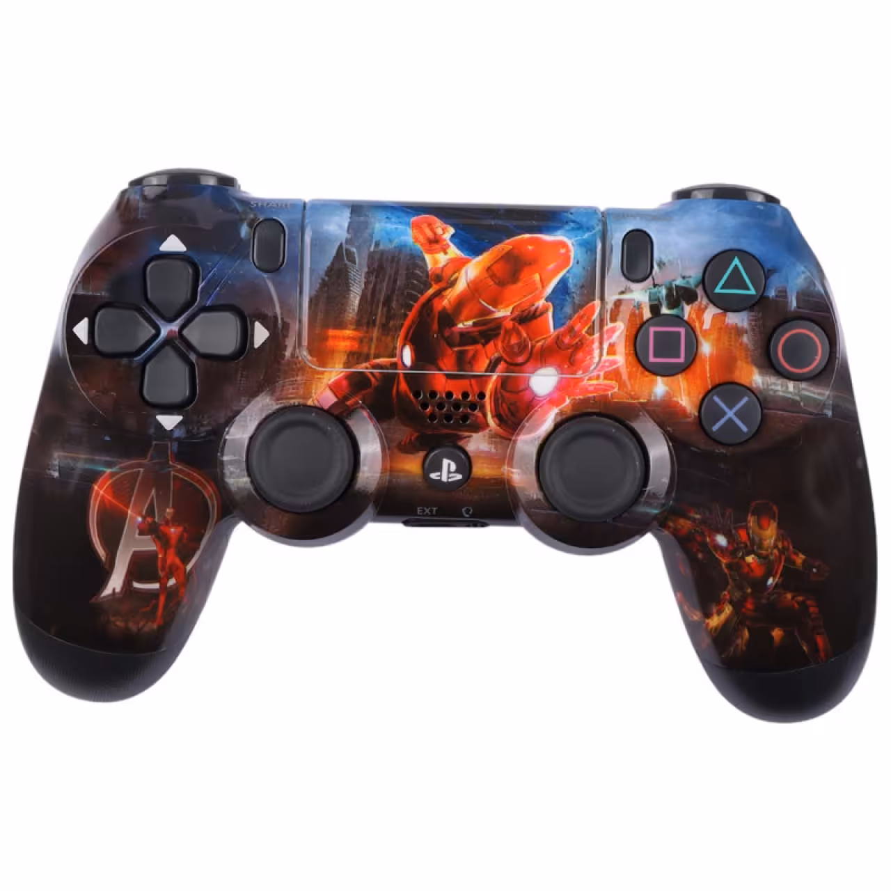 دسته بازی بی سیم سونی Dualshock 4 High Copy درجه یک طرح Iron Man مناسب برای PS4