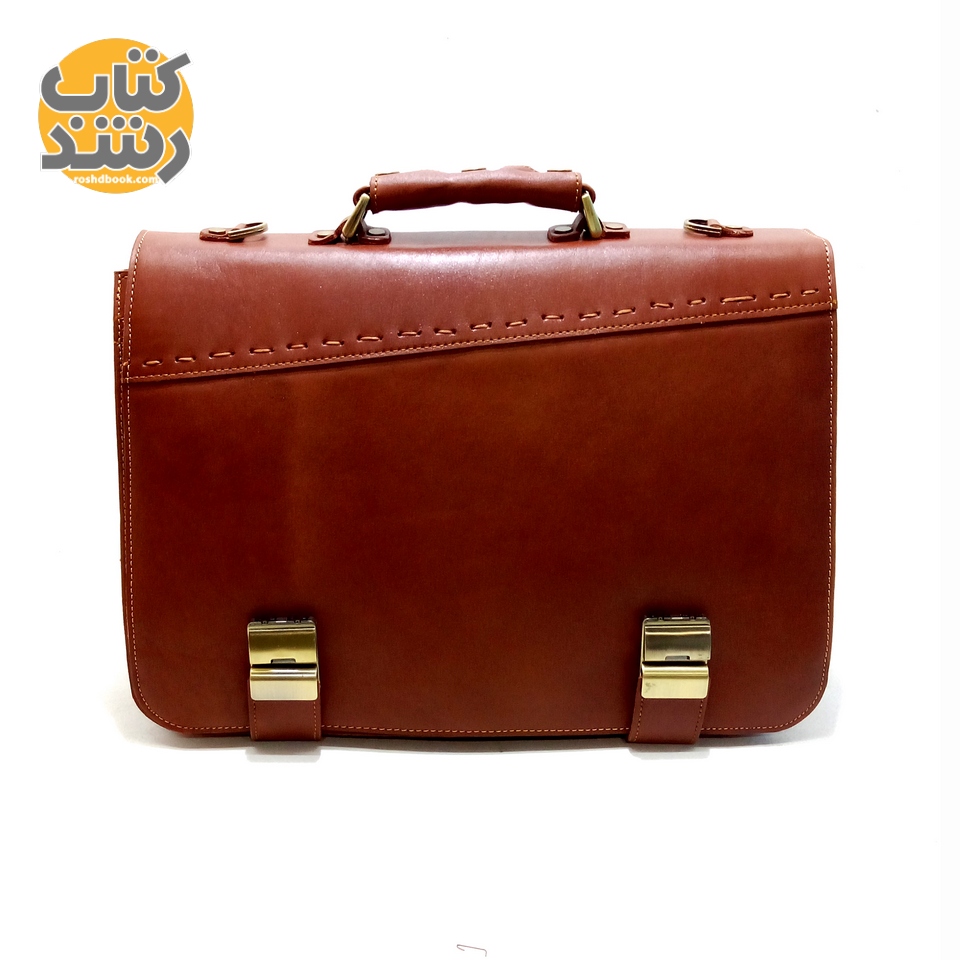 کیف اداری چرم گاو قهوه ای